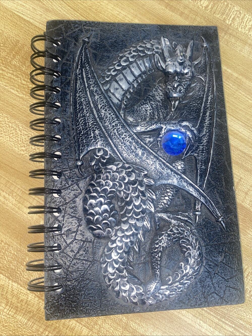 3D Dragon Embossed Journal Notebook Blank Pages Diary Book Dungeons Dragons D&D
